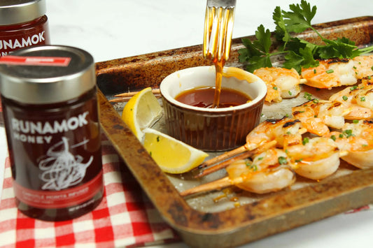 Grilled Shrimp with Hot Honey