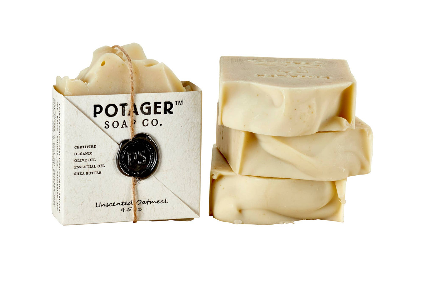Natural Soap Unscented Oatmeal - Handmade Organic Ingredients