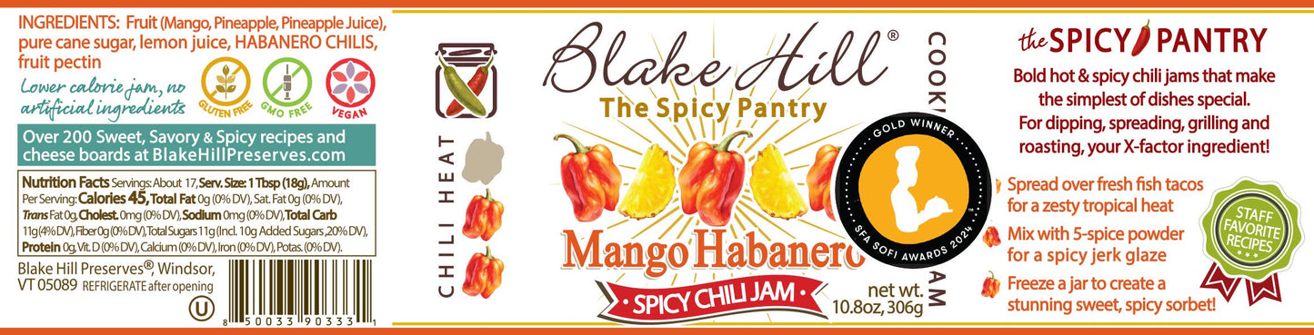 Mango Habanero Spicy Chili Jam: sofi GOLD Winner