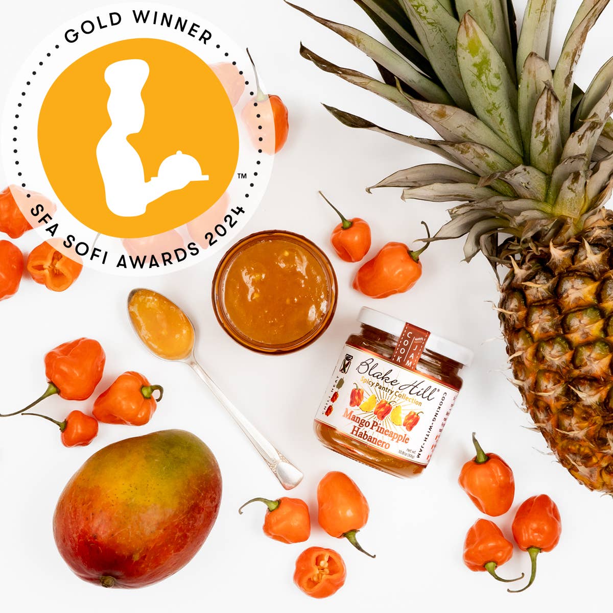 Mango Habanero Spicy Chili Jam: sofi GOLD Winner