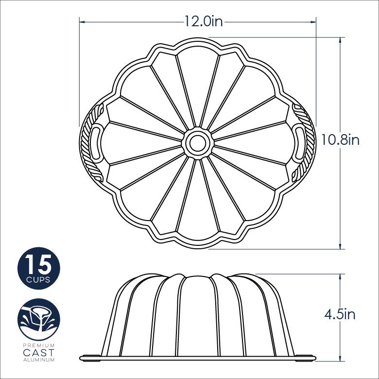 Anniversary Bundt Pan - 12 Cup