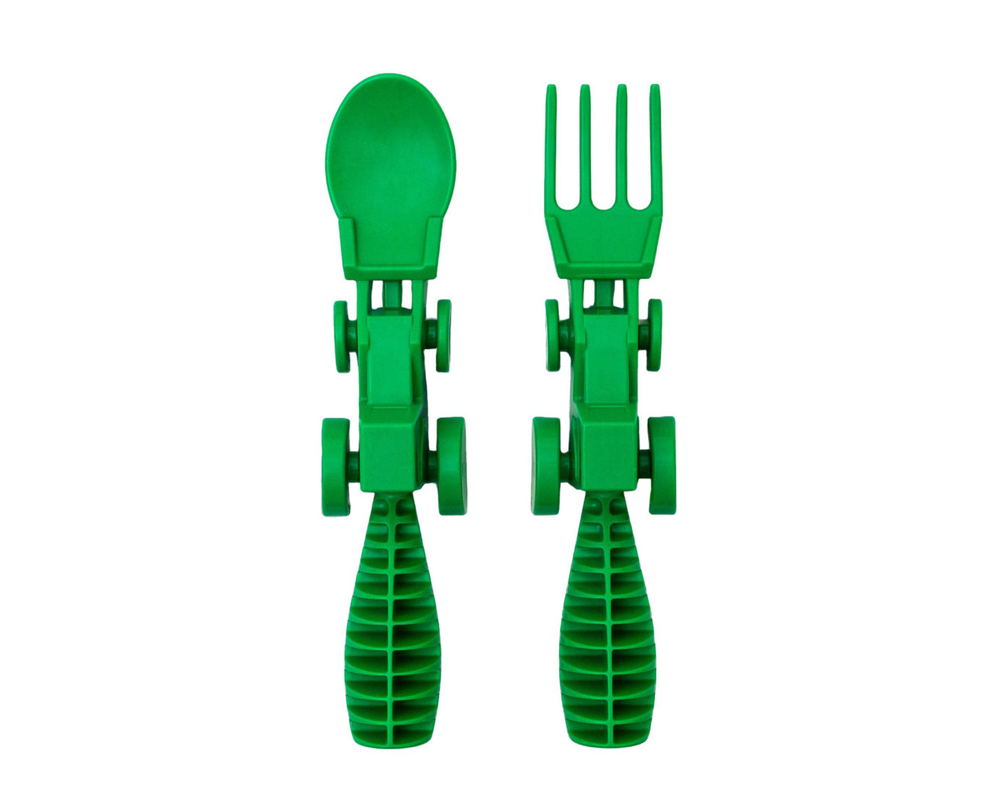 Set of 2 Tractor Utensils - Green