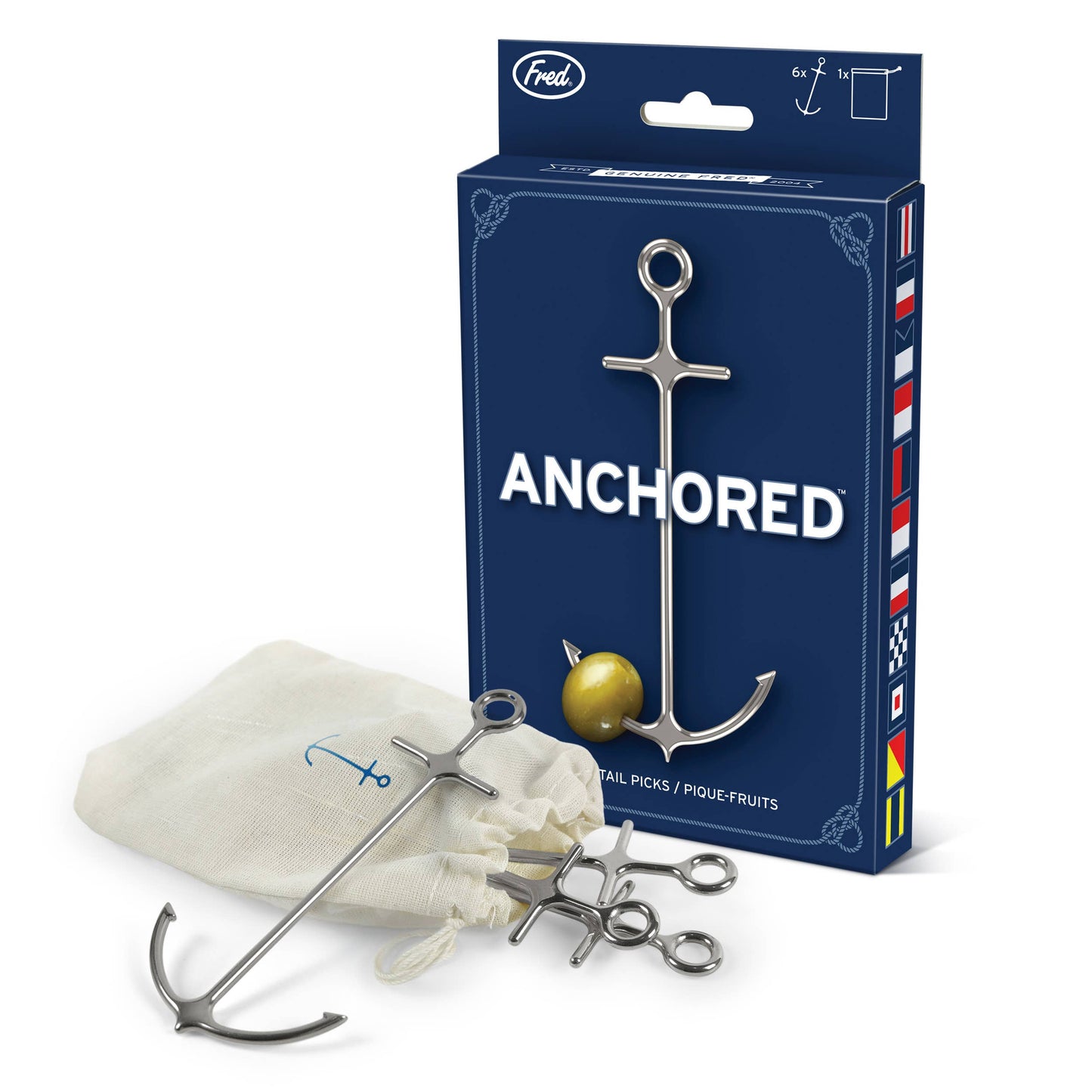 Anchor Cocktail Picks - Set of 6