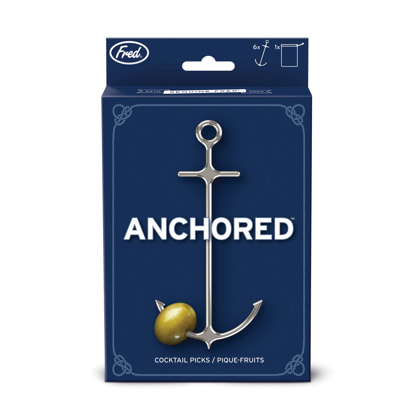 Anchor Cocktail Picks - Set of 6