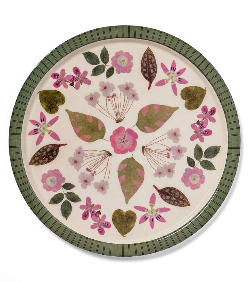 Round Enamel Tray - Large