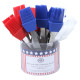 Mini Silicone Brush - Assorted Red,White & Blue