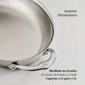 Au Gratin Oval Stainless Steel