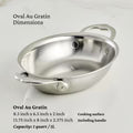 Au Gratin Oval Stainless Steel