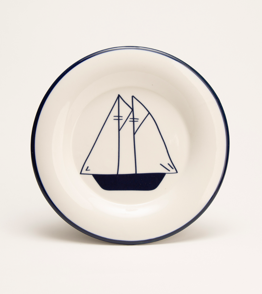 Coastal Village Round Plate