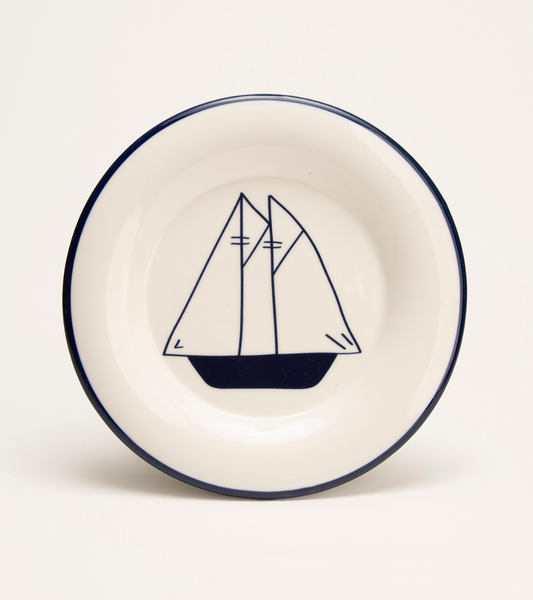 Coastal Village Round Plate