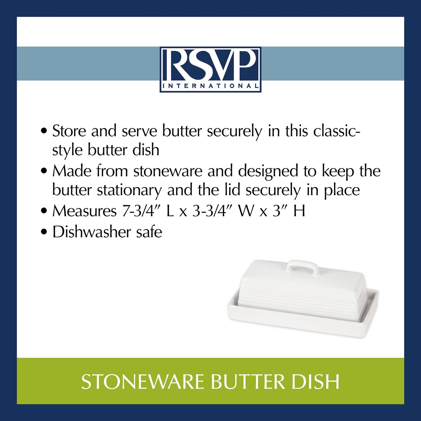 Stoneware Butter Dish