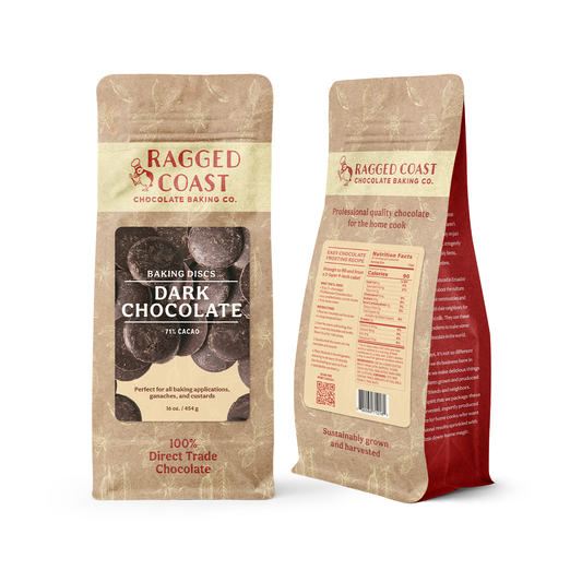 Dark Chocolate Baking Discs, 71% Cacao: 16 ounces