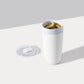 Insulated Ceramic Stainless Steel Coffee & Drink Tumbler: Terrazzo Cream