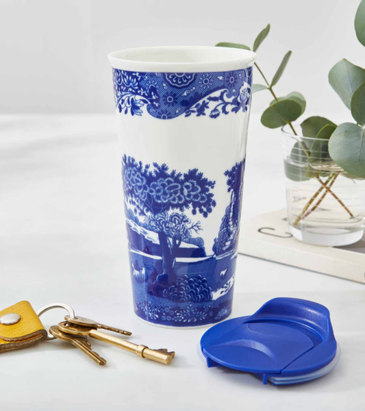Blue Italian Travel Mug