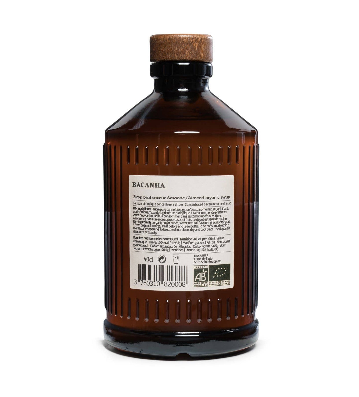 Raw Almond Syrup - Organic - 13,5 fl. oz.