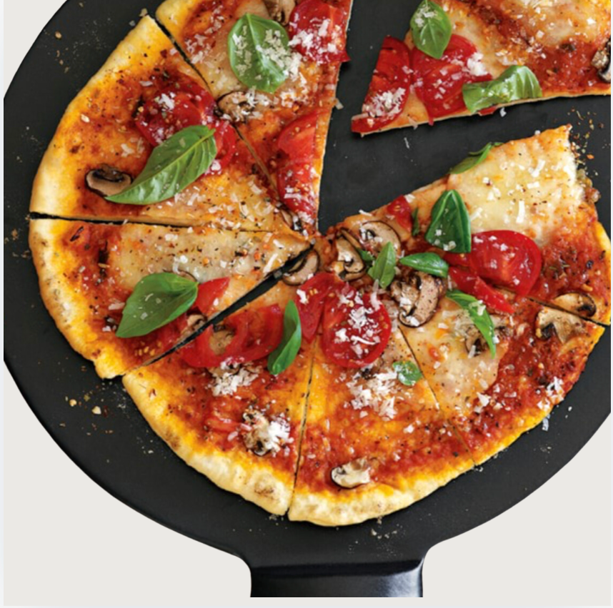 14” Ceramic Ridged Pizza Stone