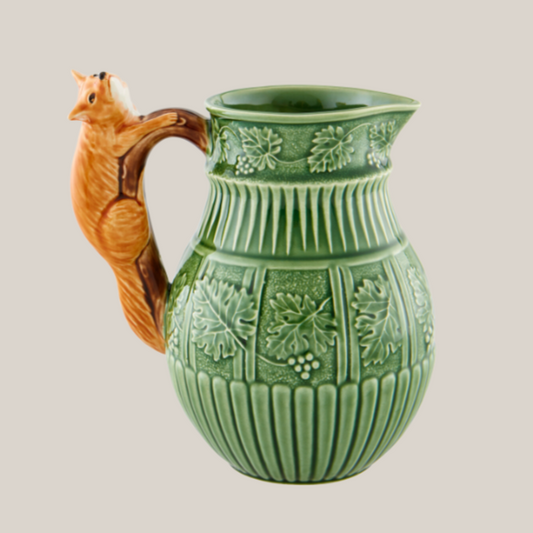 Fox Pitcher Portuguese Pottery