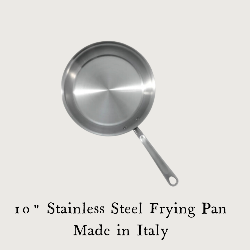 Stainless Steel Frying Pans 8", 10", 12"