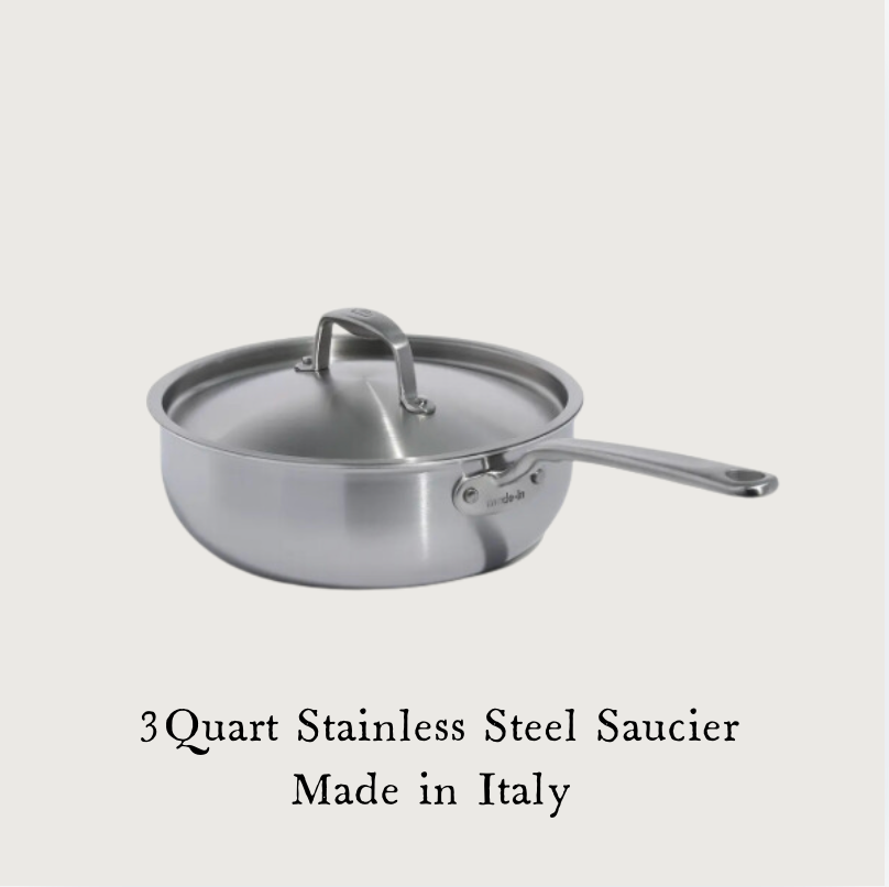 Stainless Steel Saucier w/ Lid