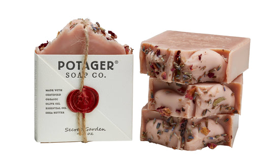 Natural Soap Secret Garden w/Pink Clay-Organic Ingredients