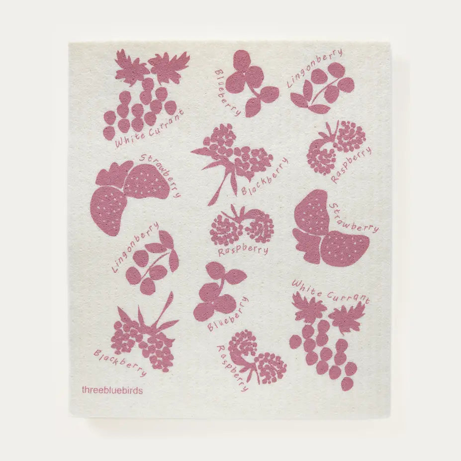 Three Bluebirds Swedish Dishcloths