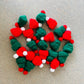 Mini Knit Cap for Bottles Caps: Red