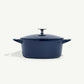 2QT Enameled Cast Iron Saucepan - Harbour Blue