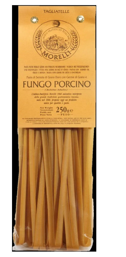 Morelli Pasta with Porcini Mushrooms and Wheat Germ