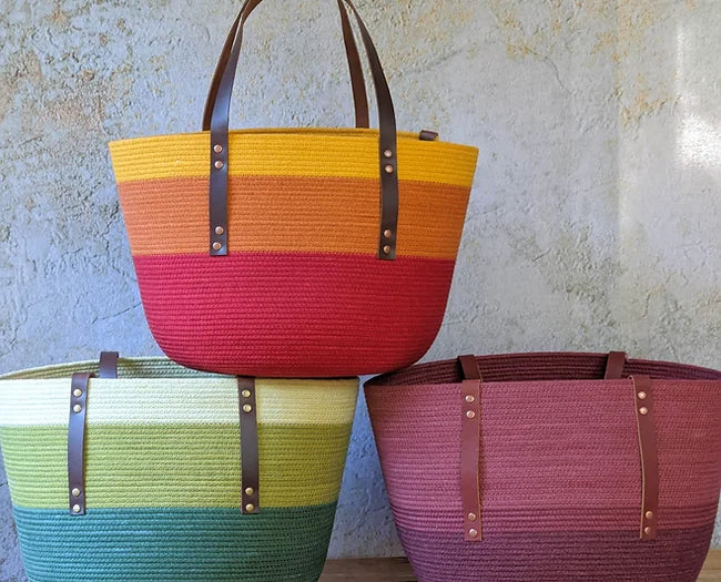 Calliope Rope Basket Tote Large