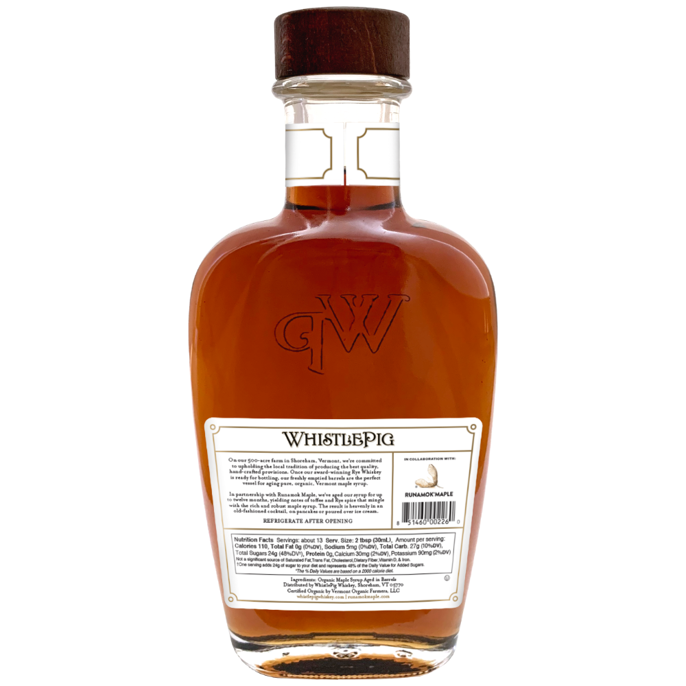 WhistlePig Rye Whiskey Barrel-Aged Maple Syrup